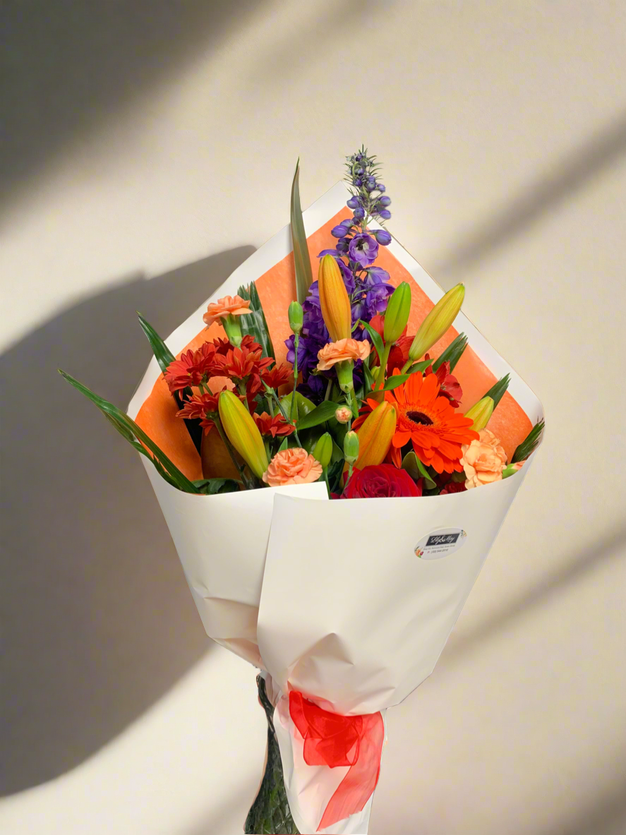 Bright hand held mix bouquet