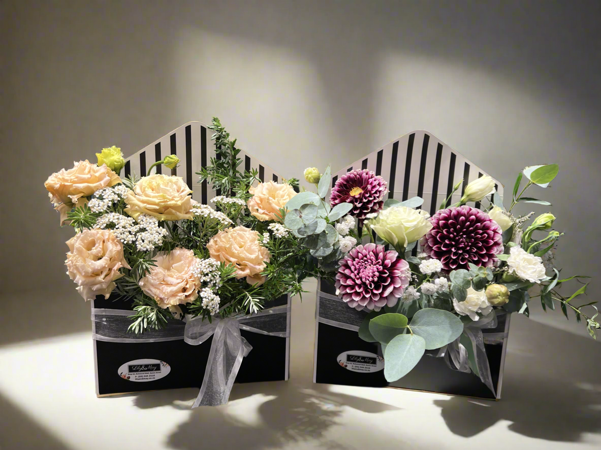 Envelop Box Flower Arrangement