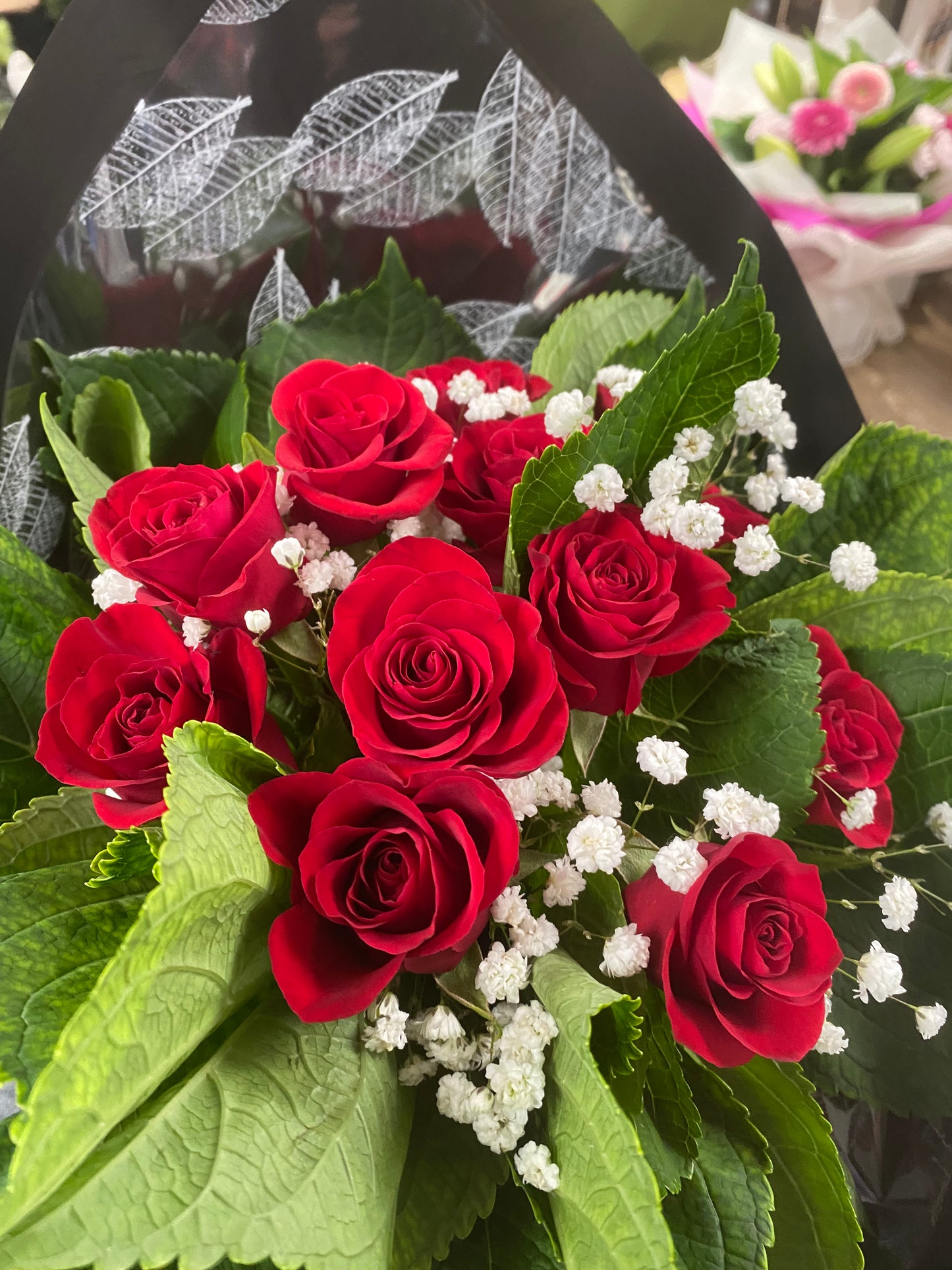 MY LOVE (This stunning bouquet of beautiful top grade 12 red roses)