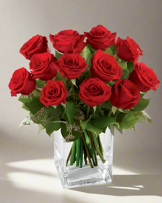 on special * stunning arrangement in Glass Vase